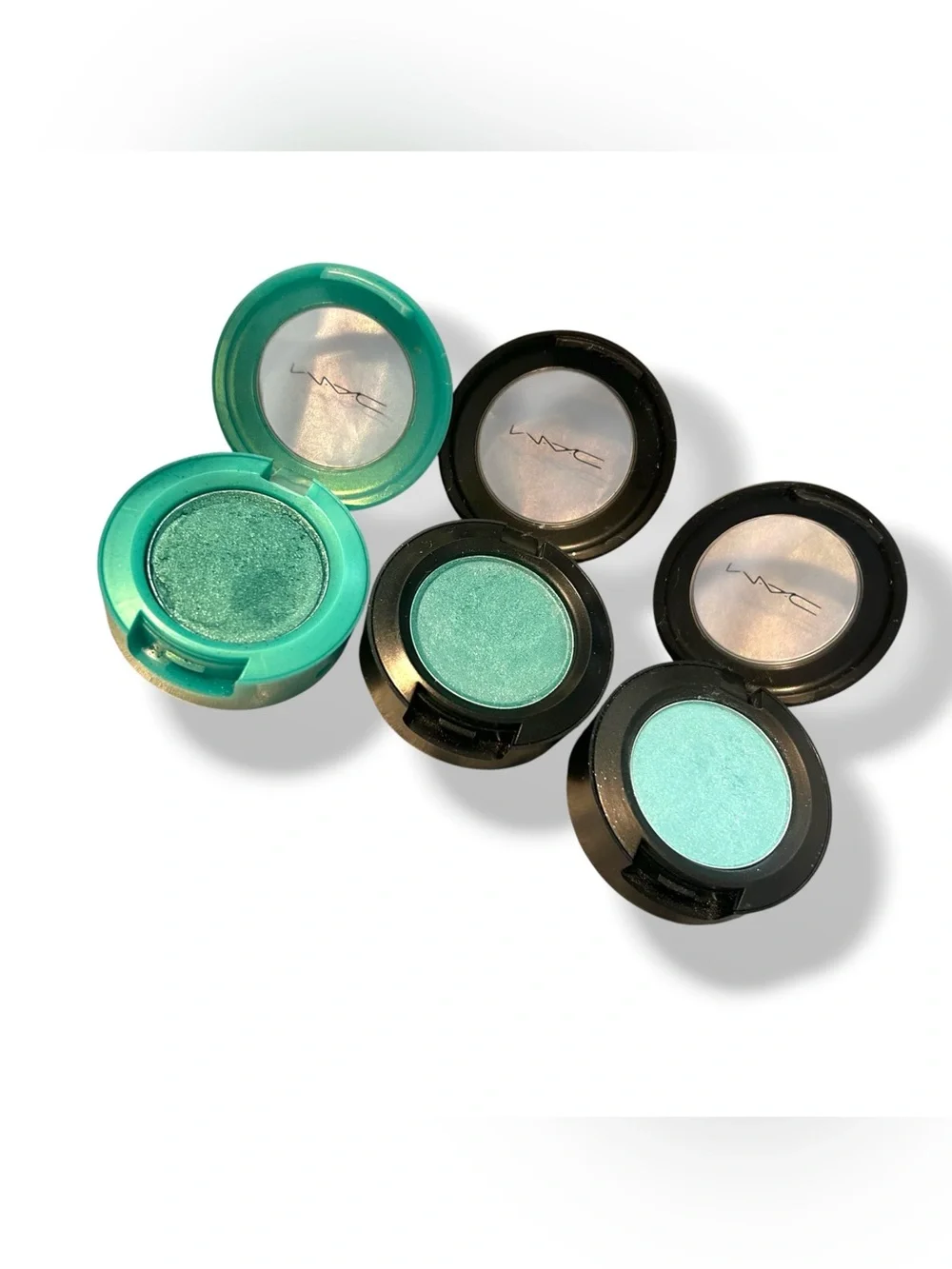 MAC cosmetics eye shadow WATERNYMPH, AQUADISIAC, TURQUATIC discontinued RARE Y2K